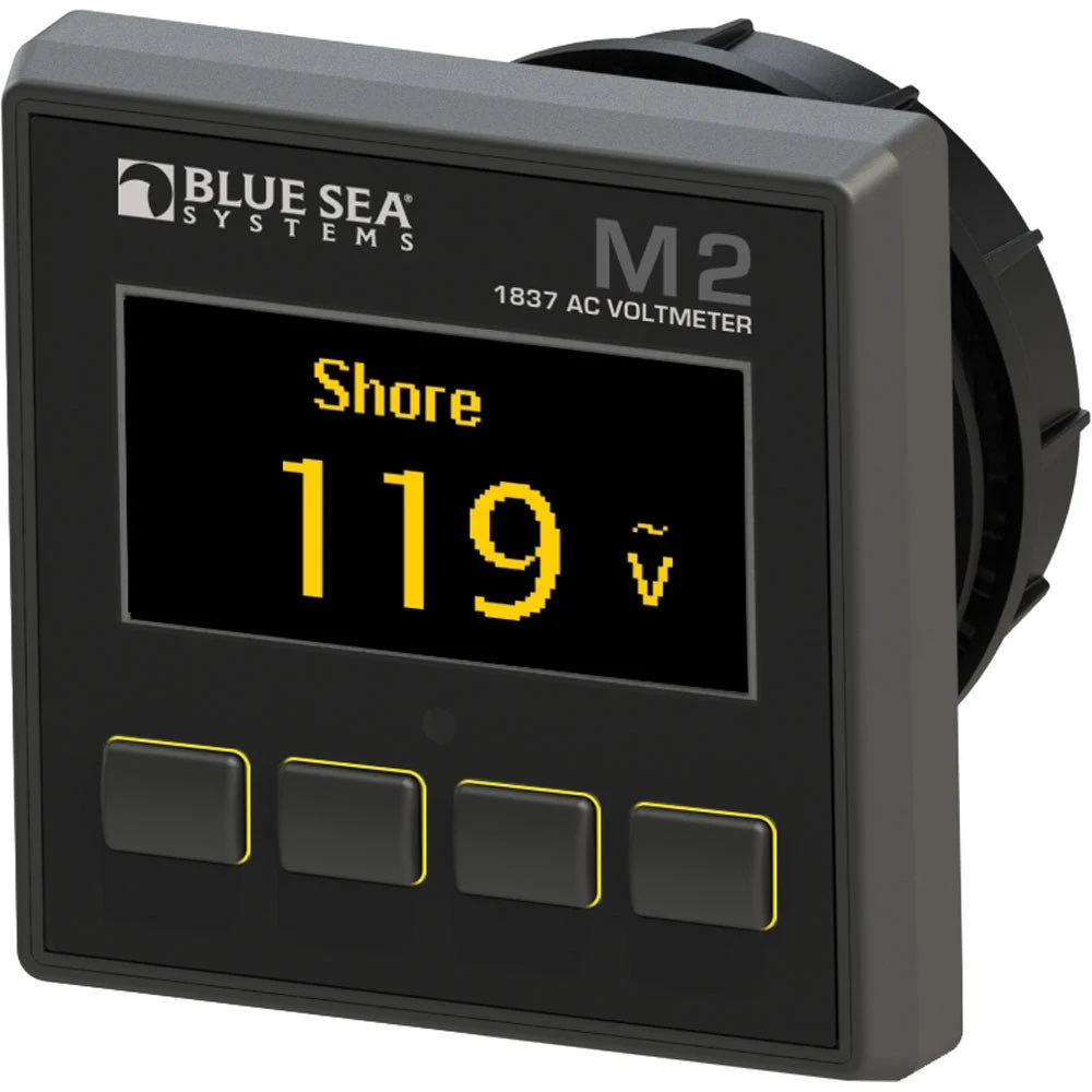Blue Sea Systems 1837 M2 AC Voltmeter – Marine Boat Replacement Part