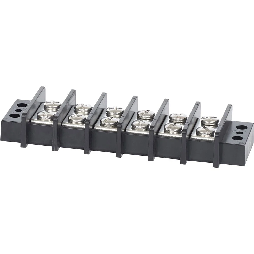 Blue Sea Systems 2606 Terminal Black 65AMP - 6 Circuit – Marine Electrical Replacement Part