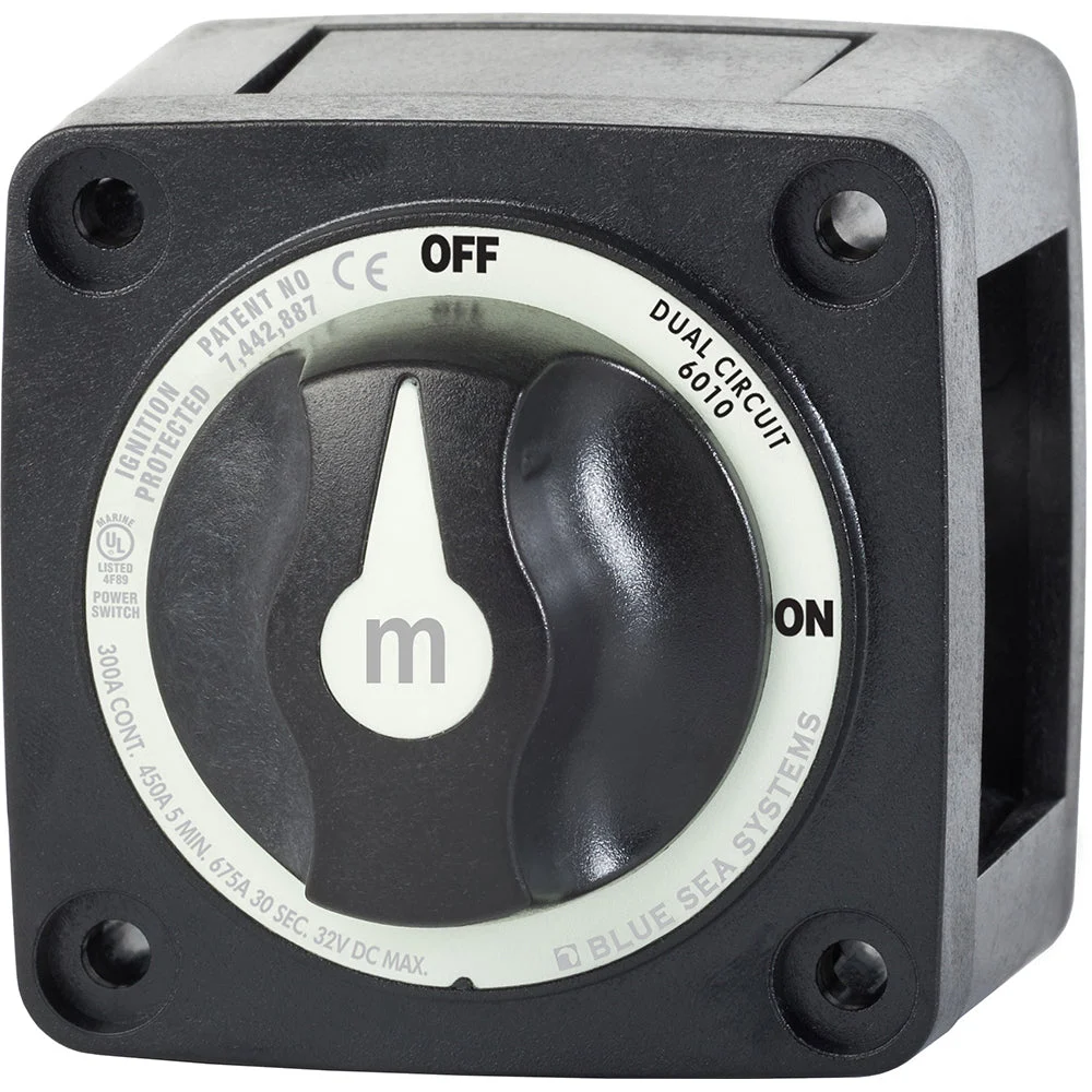 Blue Sea 3010200 Battery Switch Dual Circuit - Black
