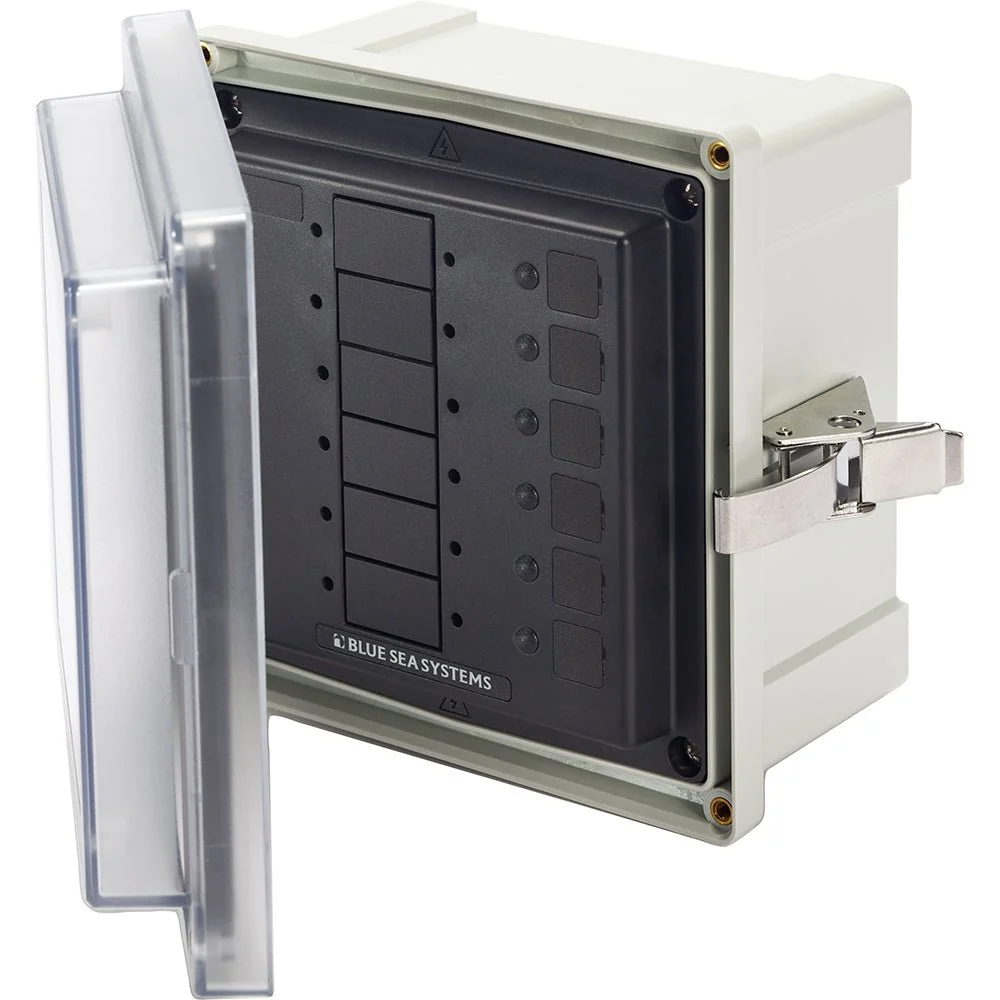 Blue Sea Systems 3113 - SMS Panel Enclosure w/6 Blank Circuits – Marine Boat Replacement Part