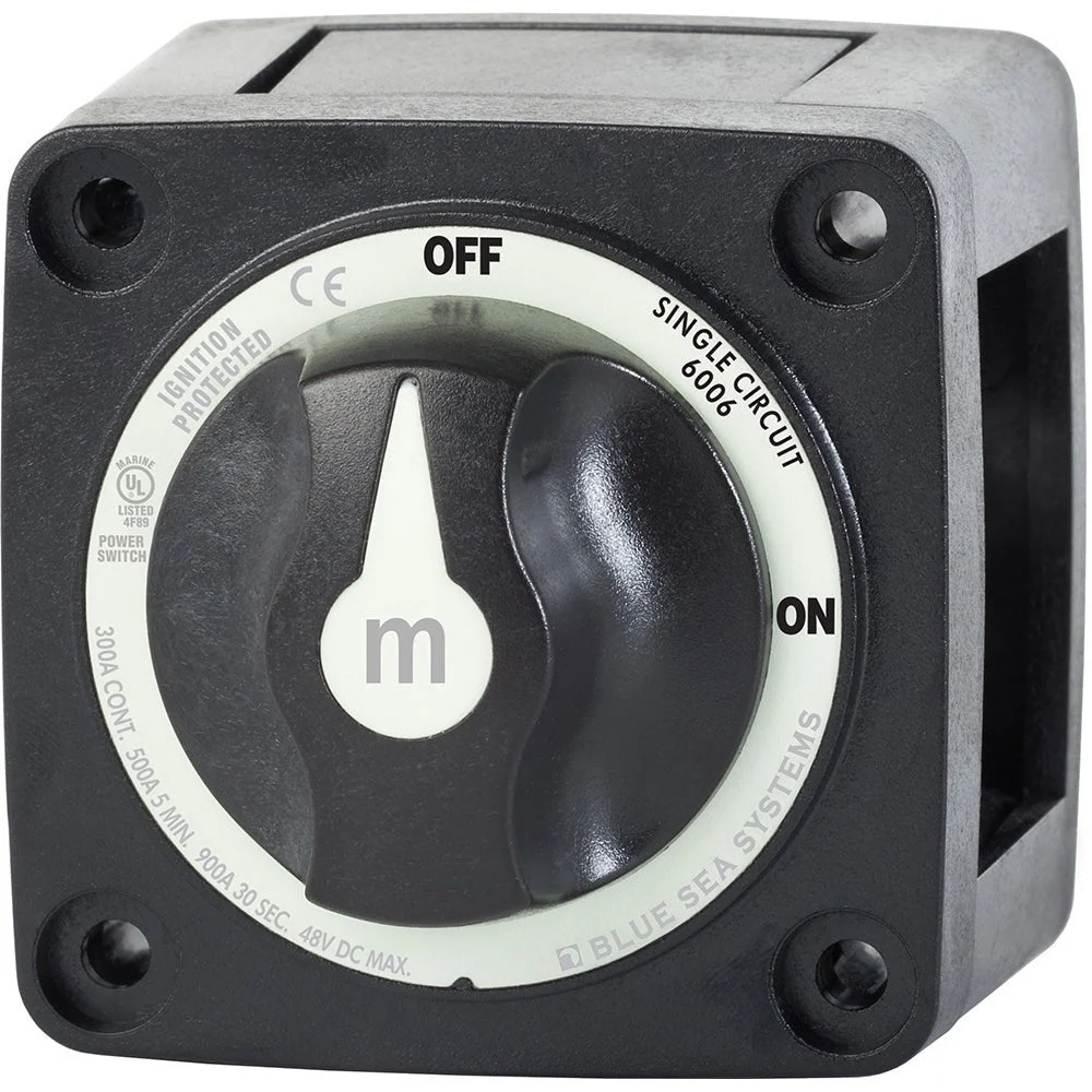 Blue Sea Systems 6006200 Battery Switch Mini ON/OFF - Black – Marine Boat Replacement Part
