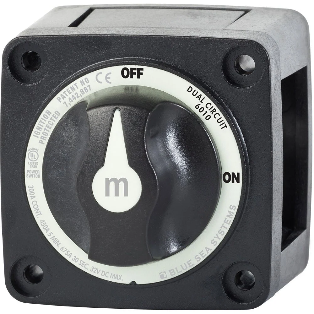 Blue Sea Systems 6010200 Battery Switch Dual Circuit - Black – Marine Boat Replacement Part
