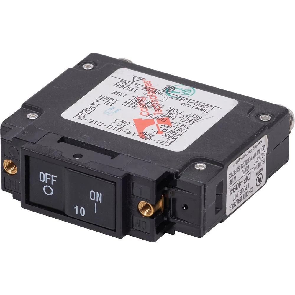 Blue Sea Systems 7441 UL-489 Circuit Breaker - 10A Flat Rocker – Marine Boat Replacement Part