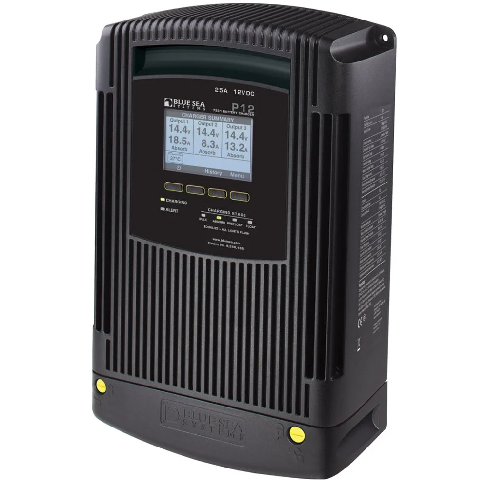Blue Sea Systems 7531 P12 Battery Charger - 12V DC 25A – Marine HVAC Replacement Part
