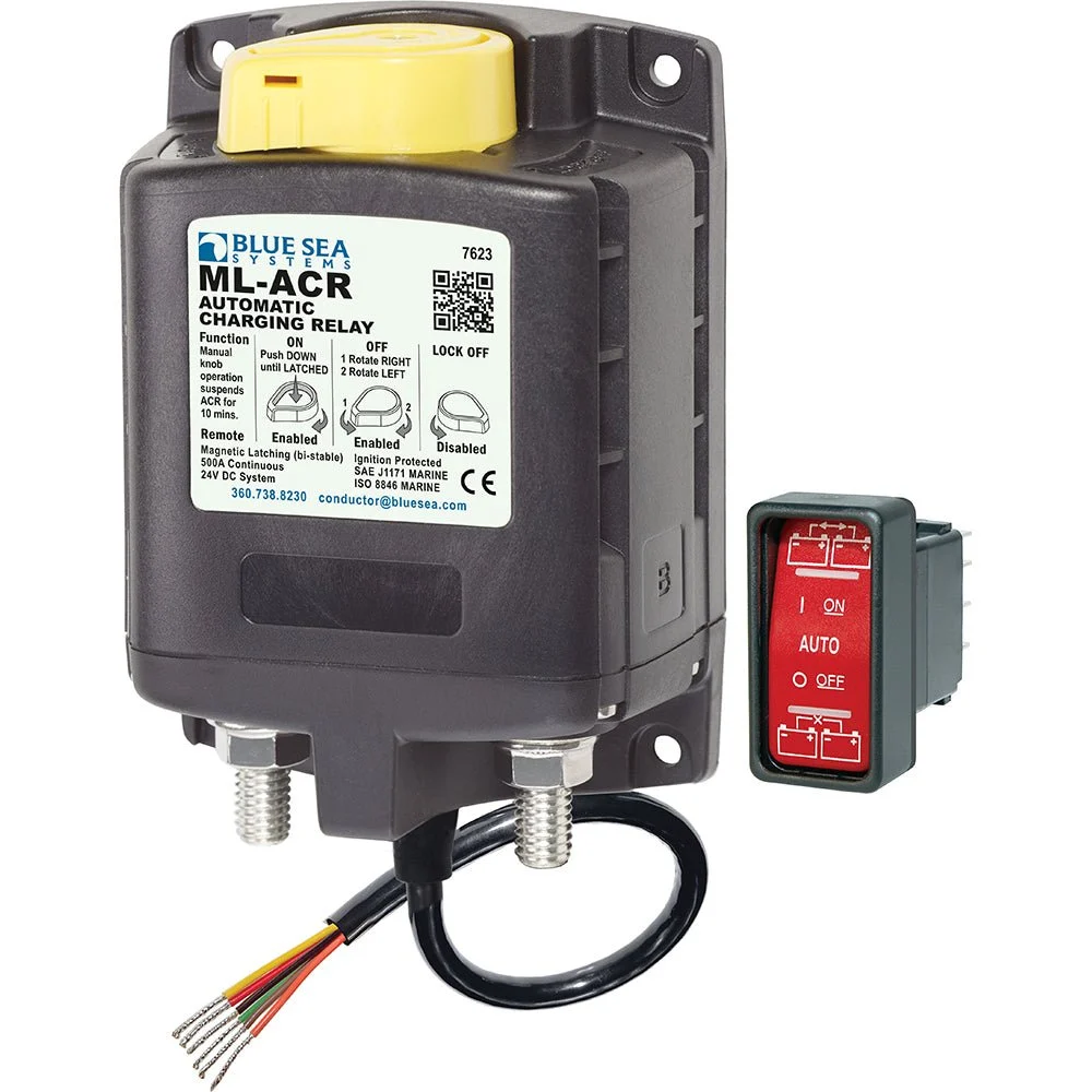 Blue Sea Systems 7623 ML-Series Heavy Duty Automatic Charging Relay - 24V – Marine Boat Replacement Part