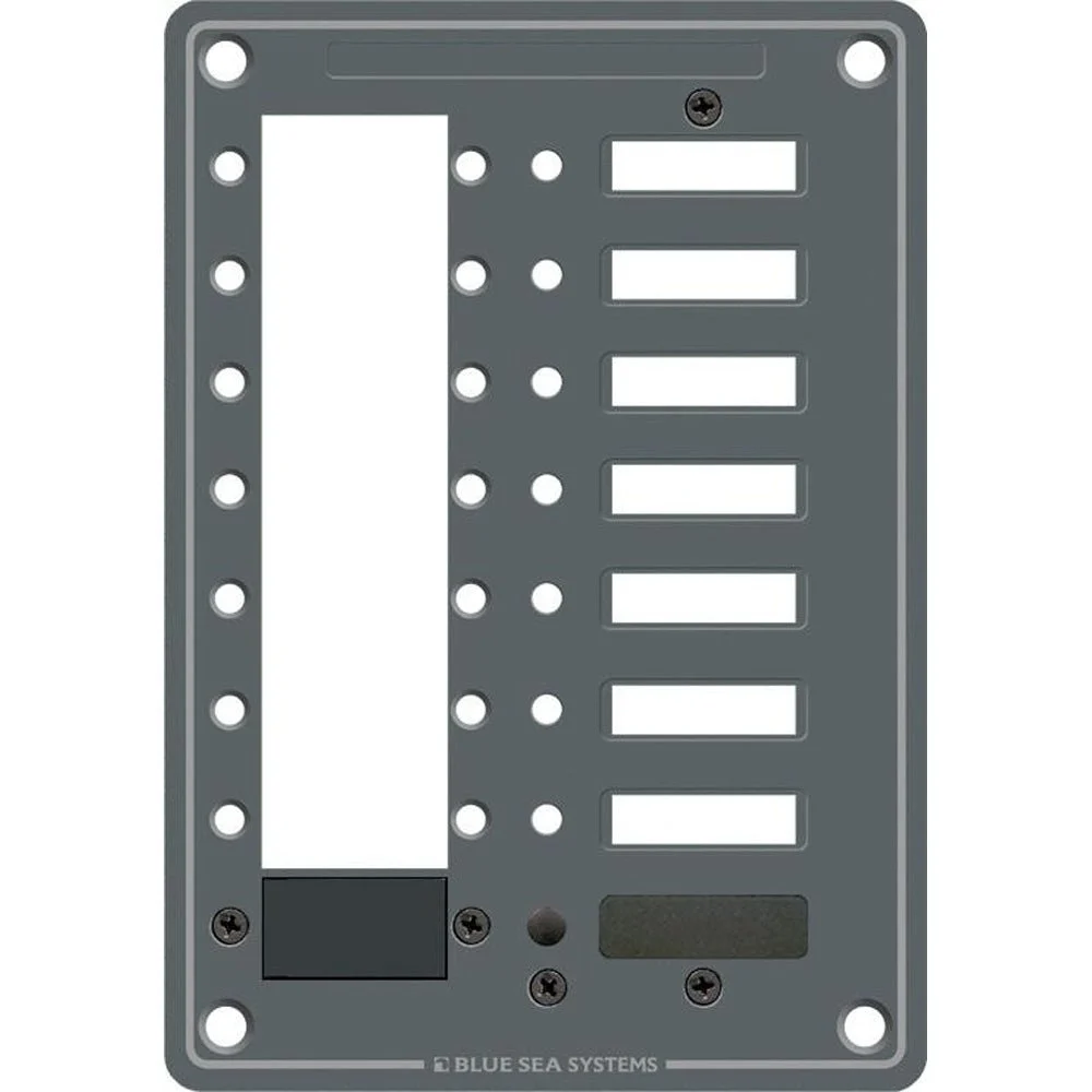 Blue Sea Systems 8087 8 Position DC C-Series Panel - Blank – Marine Electrical Replacement Part