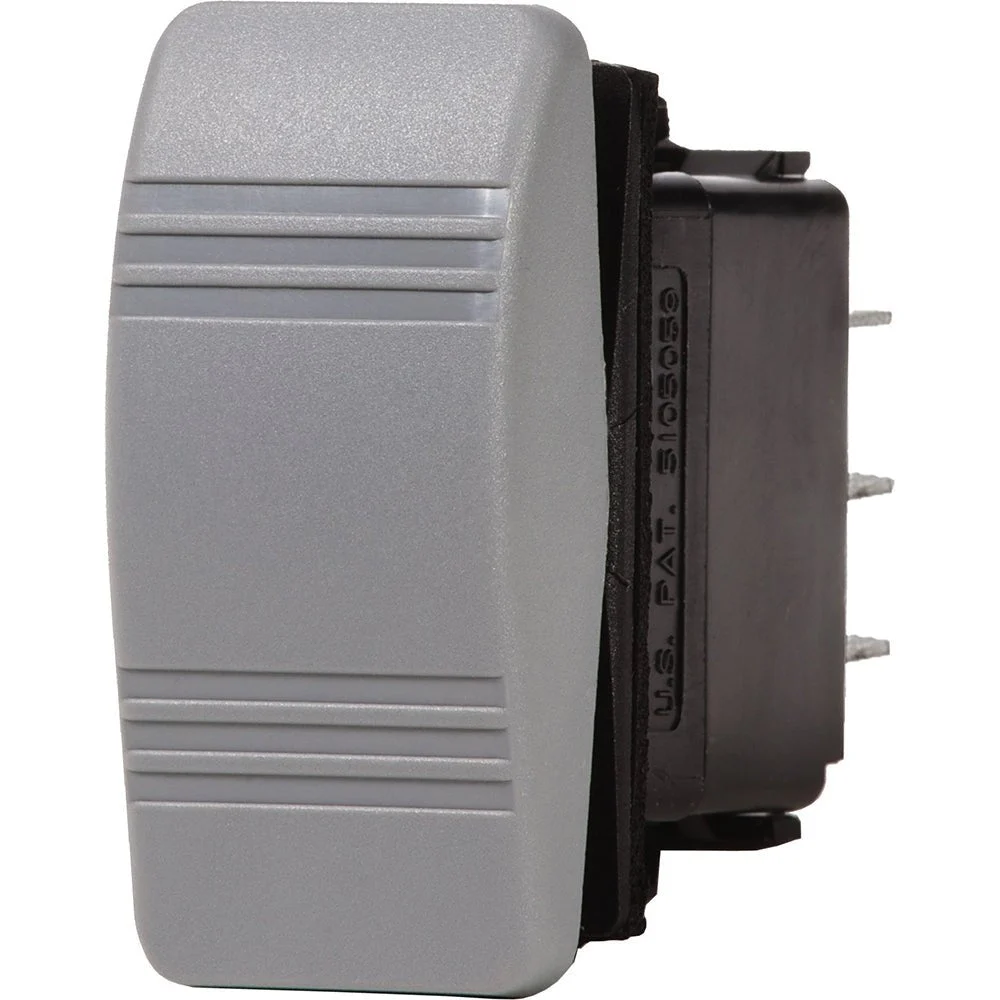 Blue Sea Systems 8219 Water Resistant Contura III Switch - OFF(ON) - Grey – Marine Boat Replacement Part