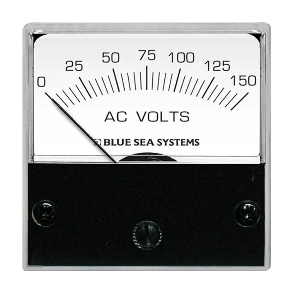 Blue Sea Systems 8244 AC Analog Micro Voltmeter - 2" Face, 0-150 Volts AC – Marine Boat Replacement Part