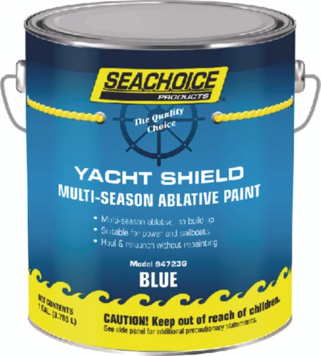 SeaChoice Boat BLUE Yacht Shield Multi-Season Antifouling Bottom Paint Gallon 94723G