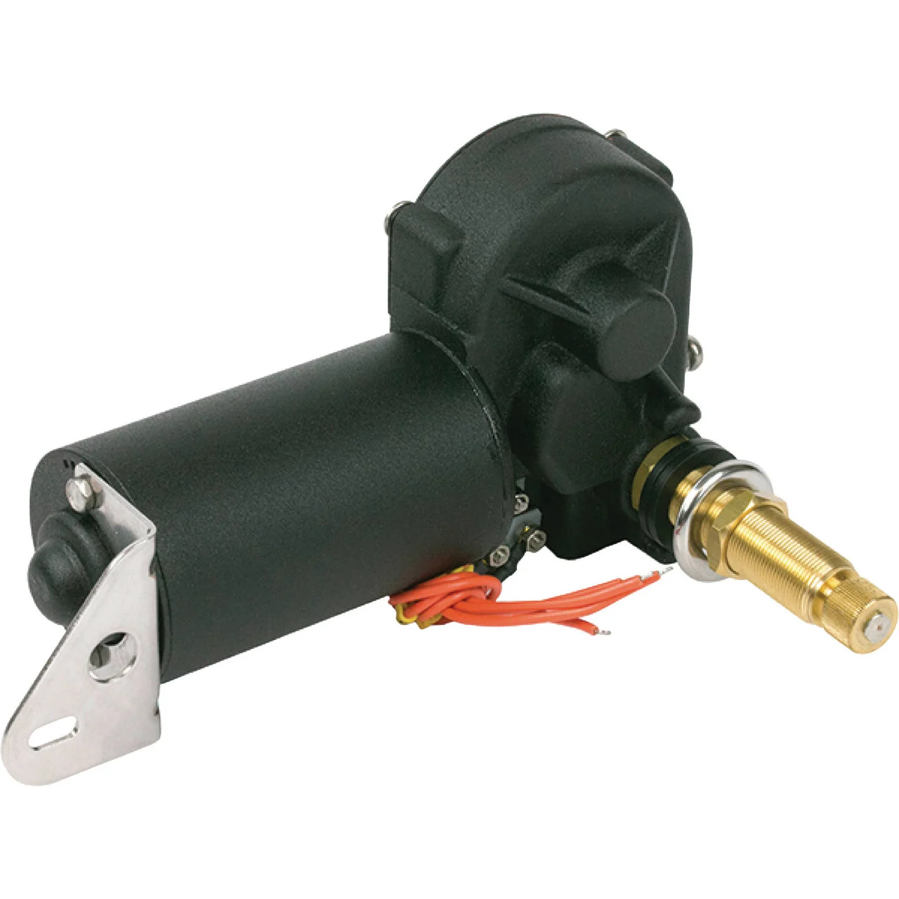 Sea-Dog 412128B-3 MRV Wiper Motor - 80° Sweep, 2.5" Shaft Length, Black - 412128B-3