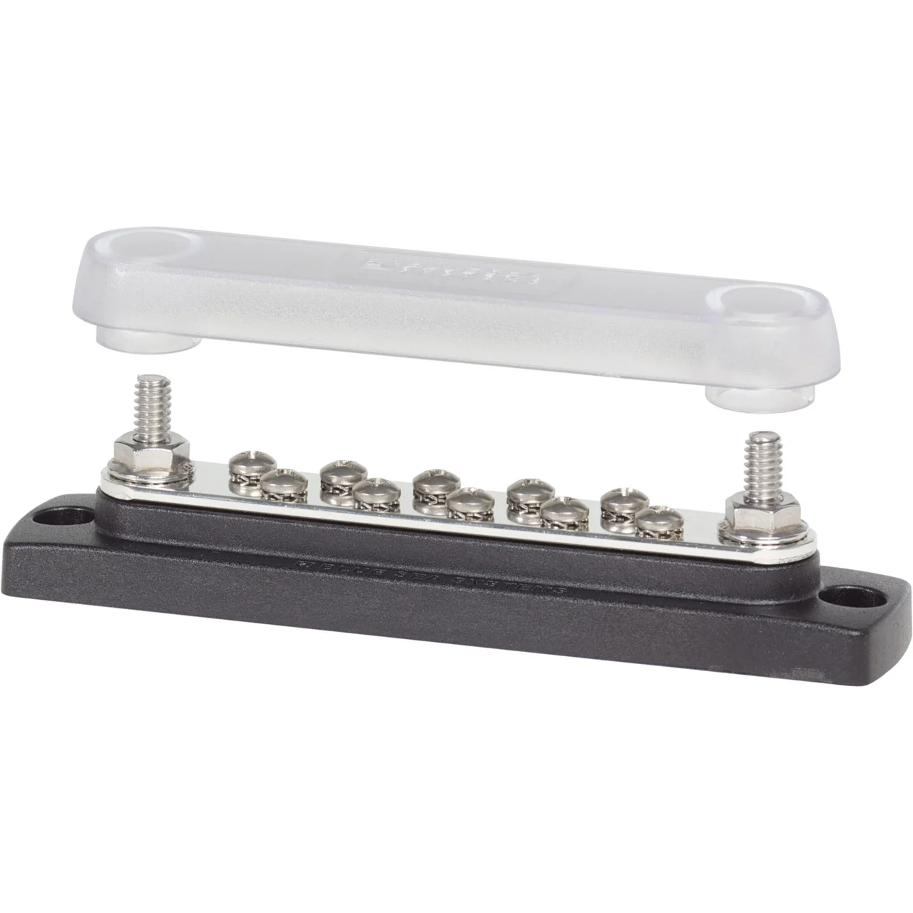 Blue Sea Systems 2300-BSS Common 150A 10-Gang BusBar with Cover - 2300-BSS