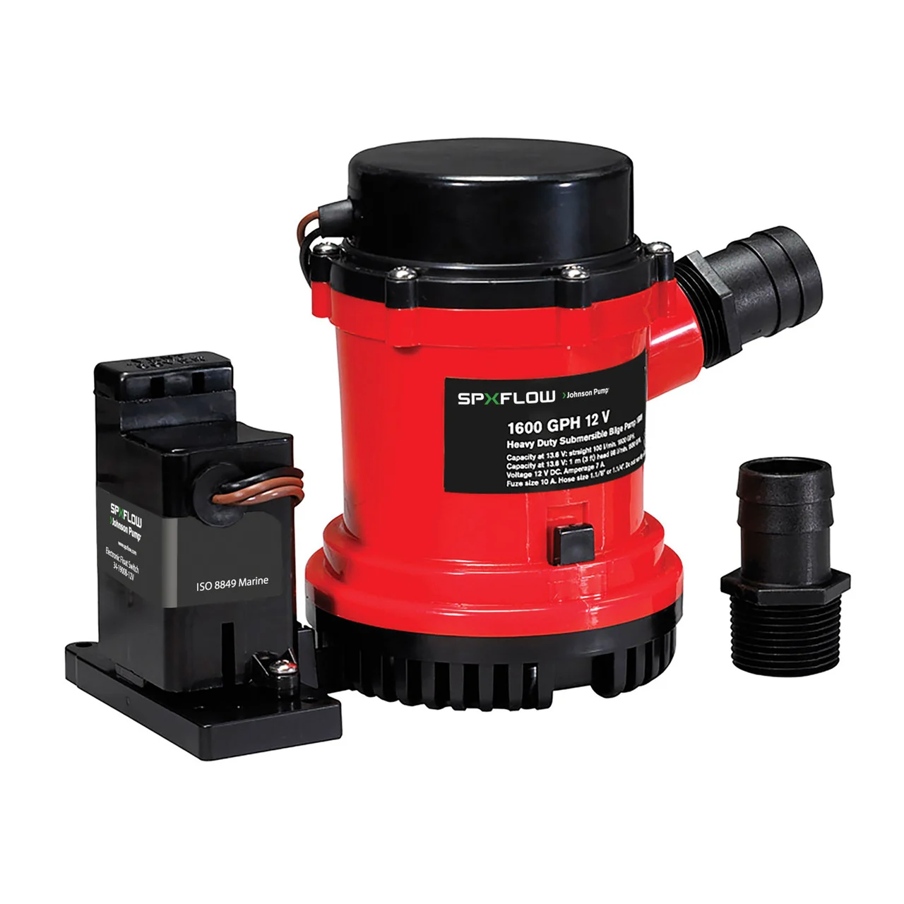 Johnson Pump 1600 Auto Pump with Electro-Magnetic Switch, 12V - 01604-00