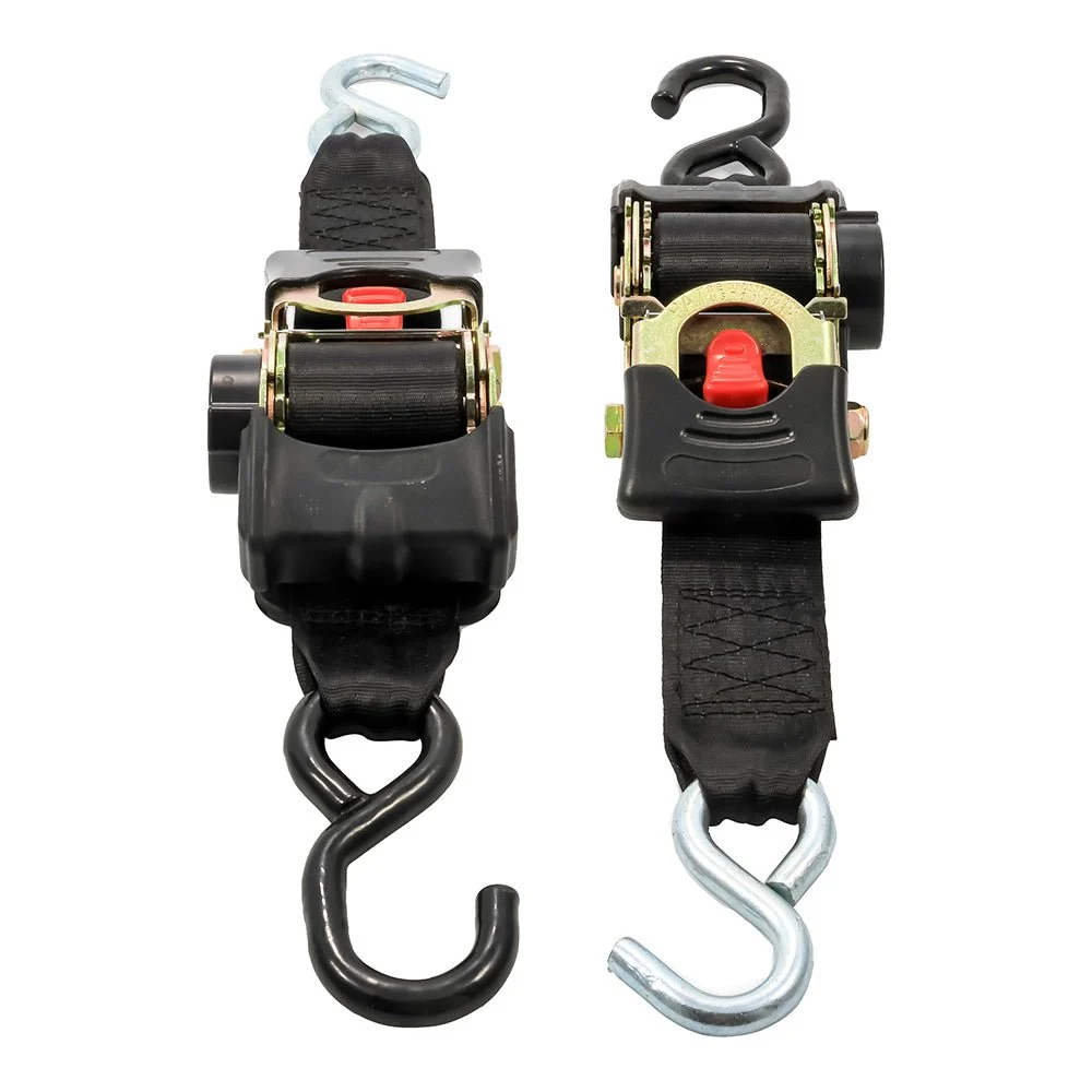 Camco Retractable Tie Down Straps - 2" Width 6' Dual Hooks – Marine Boat Replacement Part