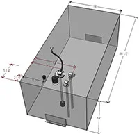 Rds - Below Deck Fuel Tank - 39 Gal - 59055