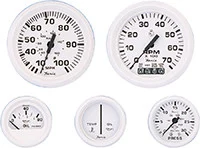 Riverside - Dress White Fuel Level Gauge - F13101