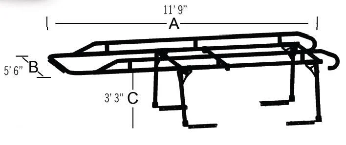 Trailfx Contractor Ladder Rack - 1500 Lb – Marine Boat Replacement Part