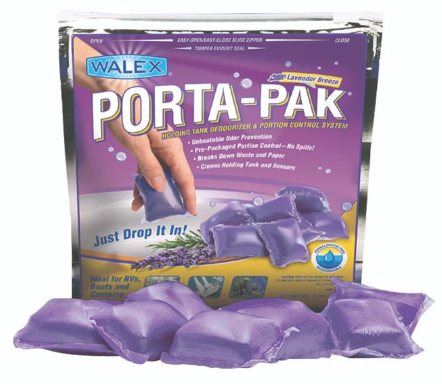 Walex PPLAV2 Porta-Pak Holding Tank Deodorizer - Lavender, 2 Pack - PPRV2LAV