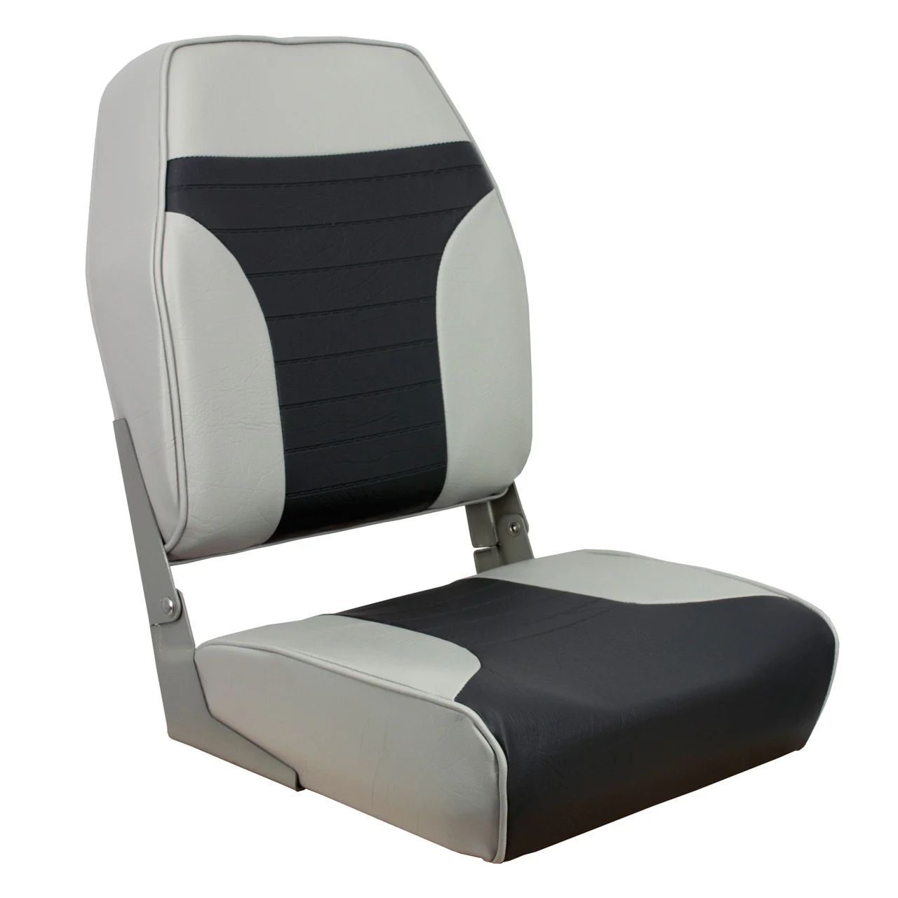Springfield Marine 1040663 High Back Folding Chair - Gray/Charcoal - 1040663