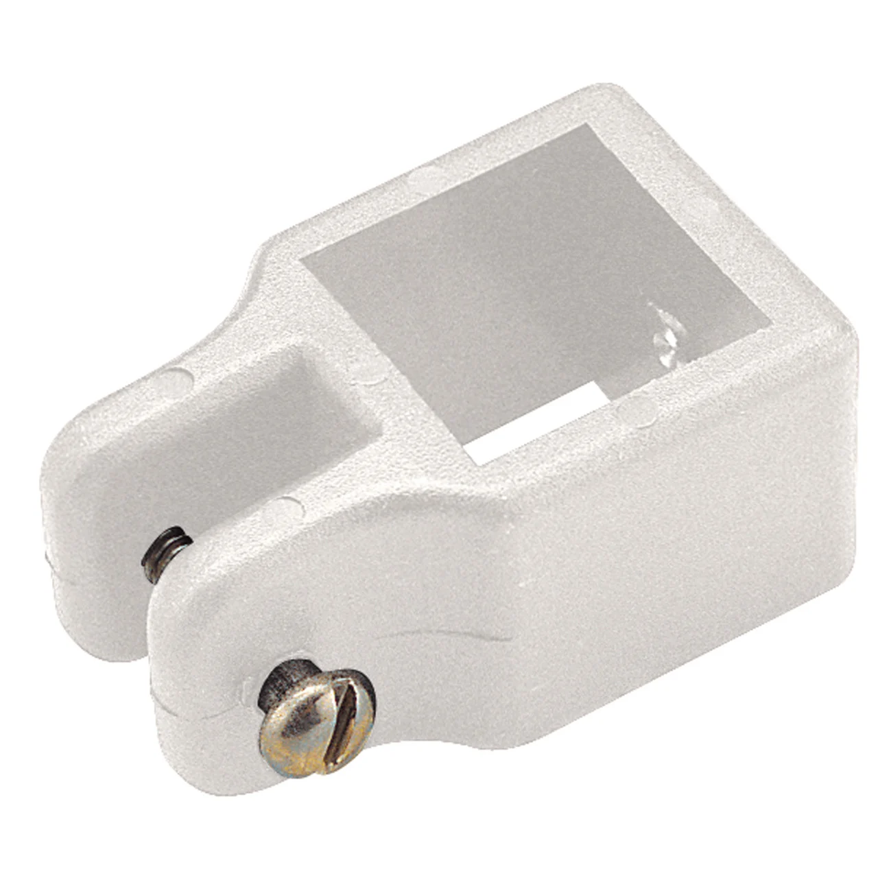 Sea-Dog 273561-1 Nylon Square Tube Top Slide, White - 1" - 273561-1