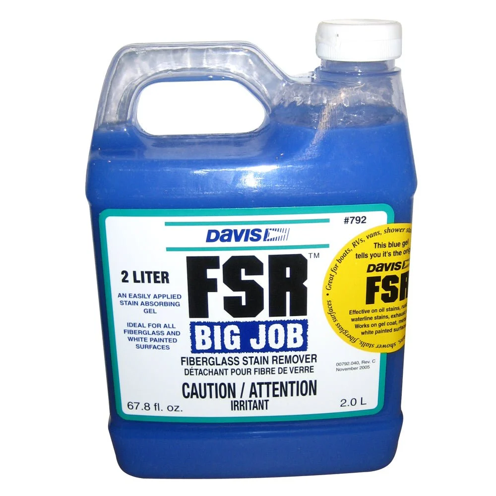 Davis Instruments FSR Big Job Fiberglass Stain Remover - 2-Liter – Marine Boat Replacement Part