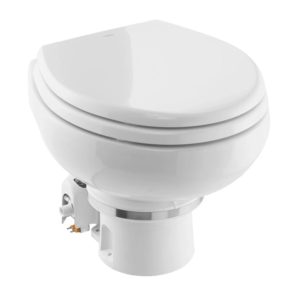 Dometic MasterFlush MF 7120 - White - Electric Macerating Toilet w/Orbit Base & Slow Close Seat - Fresh – Boat Pump & Plumbing Part