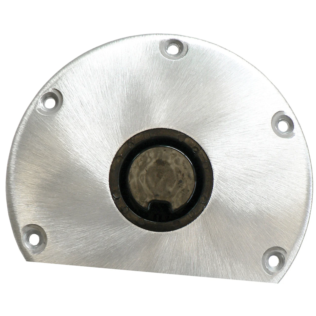 Springfield Marine 1300750-L1 Plug-In Series Aluminum Post Base - 9" Left Flat Side - 1300750-L1