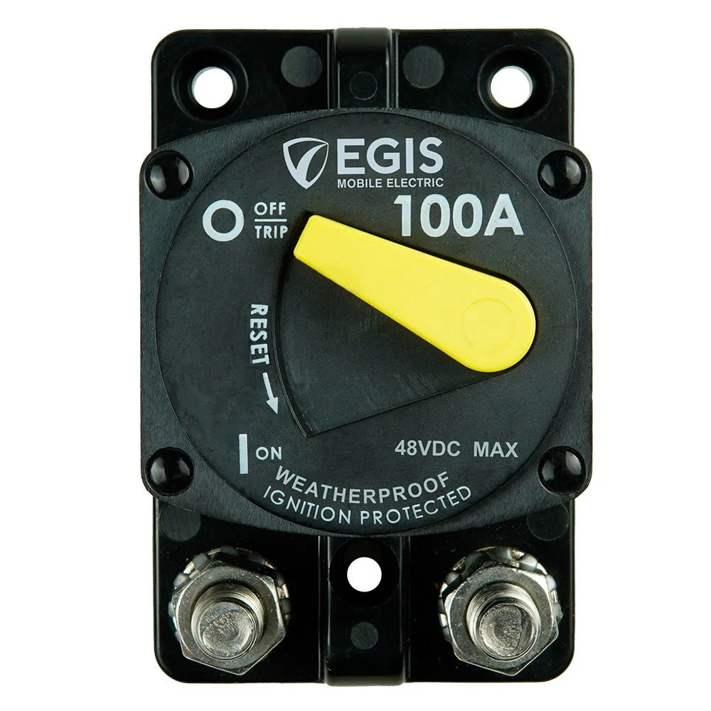 Egis Mobile Electric Egis 100A Surface Mount 87 Series Circuit Breaker – Marine Boat Replacement Part