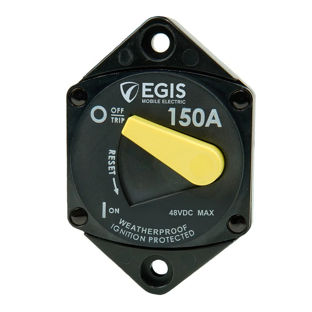 Egis Mobile Electric Egis 150A Panel Mount 87 Series Circuit Breaker – Marine Electrical Replacement Part