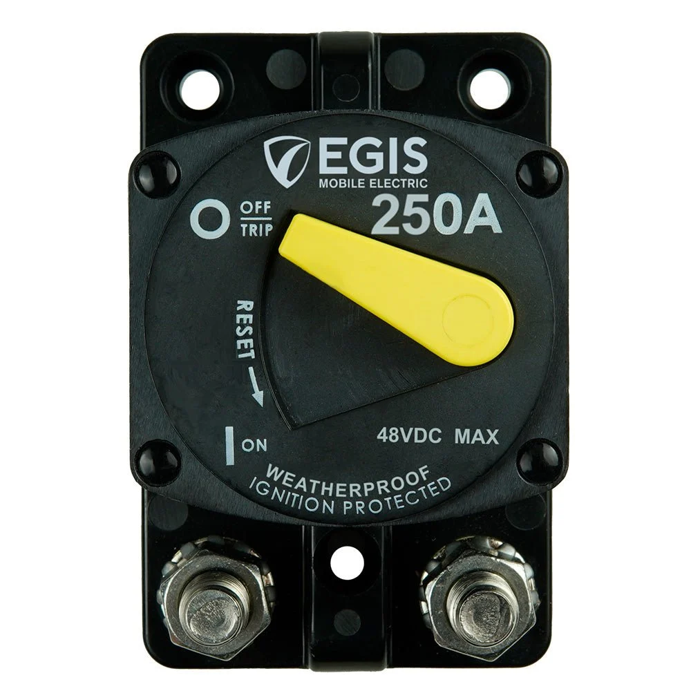 Egis Mobile Electric Egis 250A Surface Mount 87 Series Circuit Breaker – Marine Boat Replacement Part
