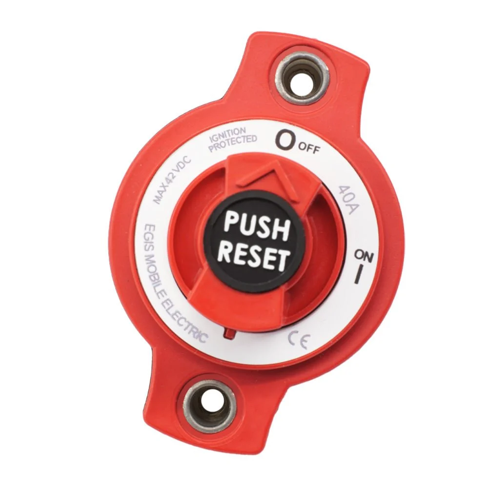 Egis Mobile Electric Egis 40A Panel Mount Mini Circuit Breaker – Marine Boat Replacement Part