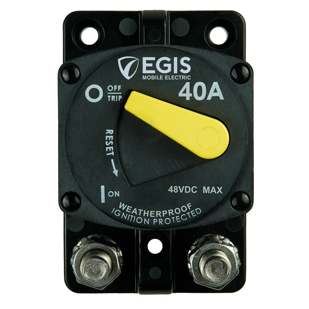 Egis Mobile Electric Egis 40A Surface Mount 87 Series Circuit Breaker – Marine Boat Replacement Part