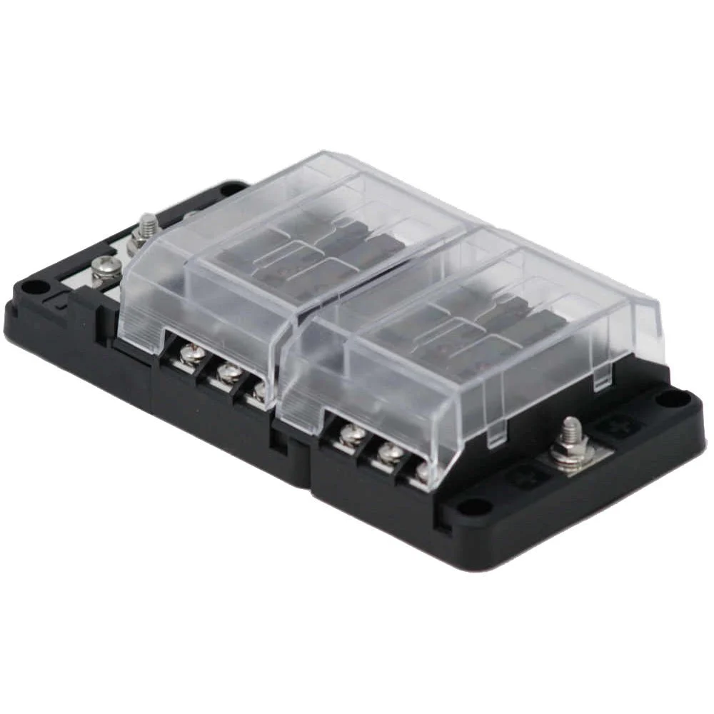 Egis Mobile Electric Egis RT Fuse Block 12 Position w/Ground & LED Indication – Marine Electrical Replacement Part