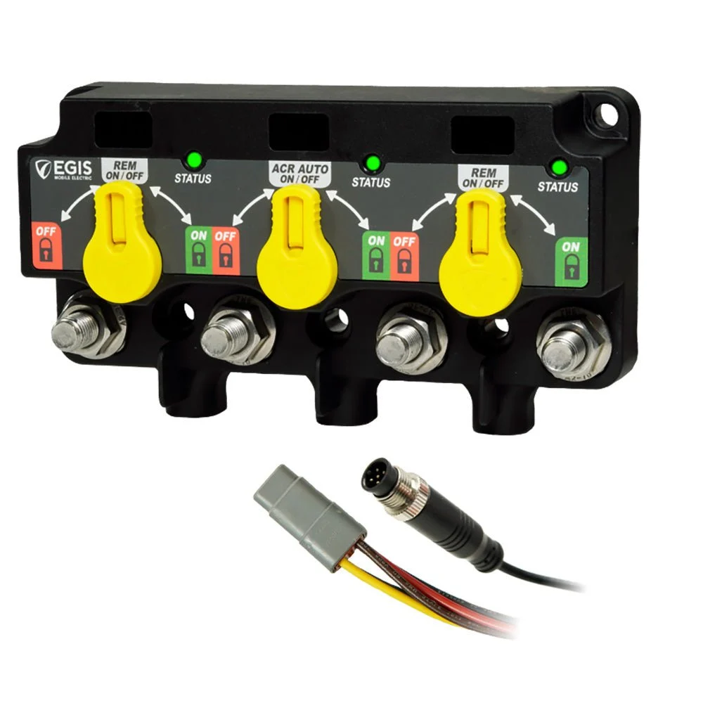 Egis Mobile Electric Egis Triple XD - NMEA 2000 - Relay/ACR/Relay w/Knobs - 12 Position DT – Marine Boat Replacement Part