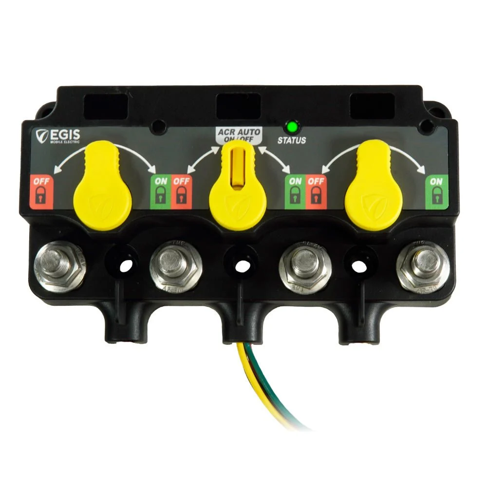 Egis Mobile Electric Egis XD Series Triple Flex 2 Mechanical Switch-ACR-Mechanical Switch w/Knobs & DTM Connector – Marine Electrical Replacement Part