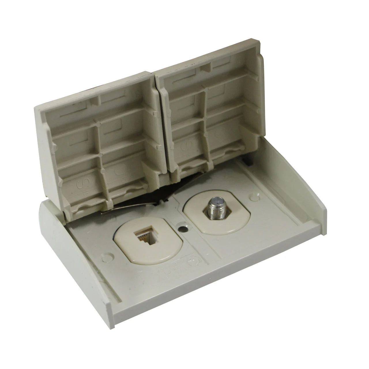Winegard WT-1110 Outdoor Telephone/TV Receptacle - Ivory - WT-1110