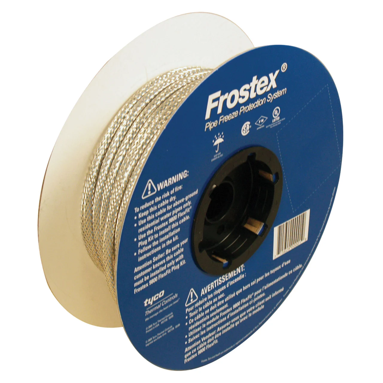 nVent 777445-000 RAYCHEM Frostex Self-Regulating Pipe Heating Cable - 100' Spool - 777445-000