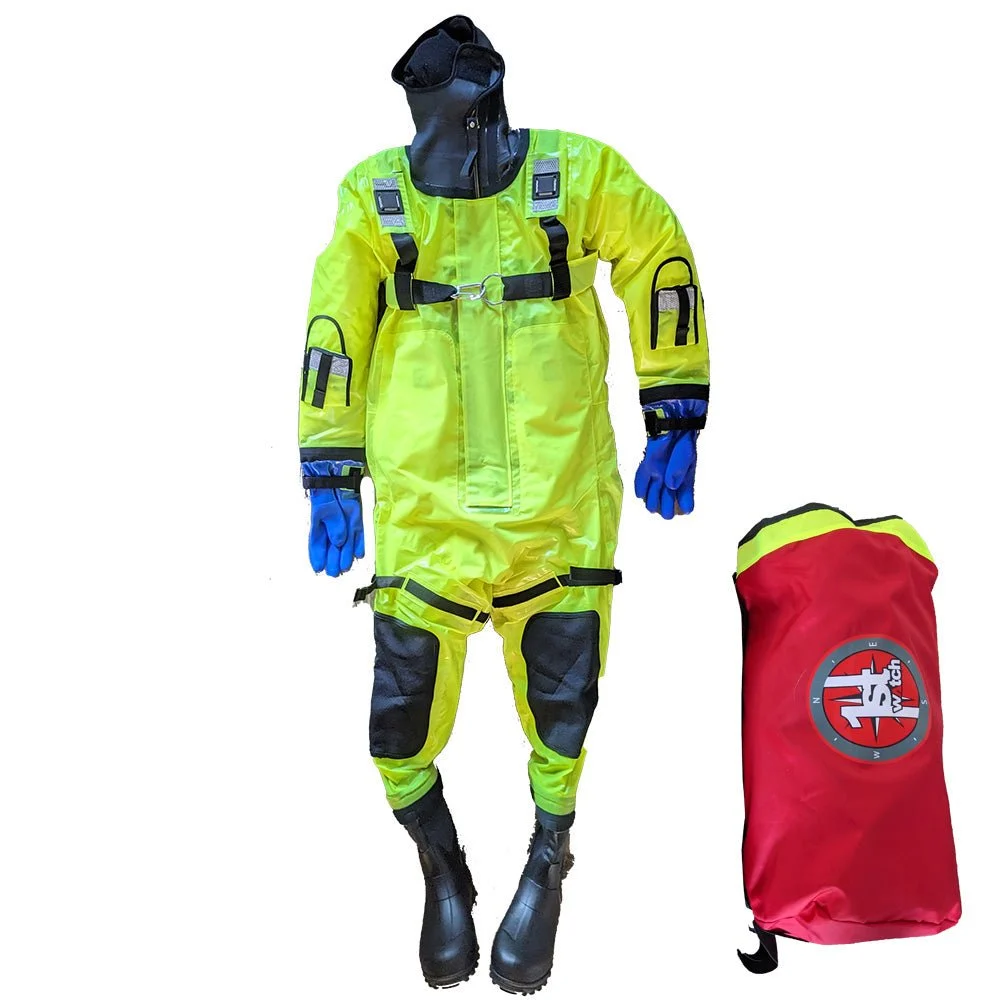 First Watch RS-1005 Ice Rescue Suit - Hi-Vis Yellow - S/M (Built to Fit 4’6”-5’8”) – Marine Boat Replacement Part