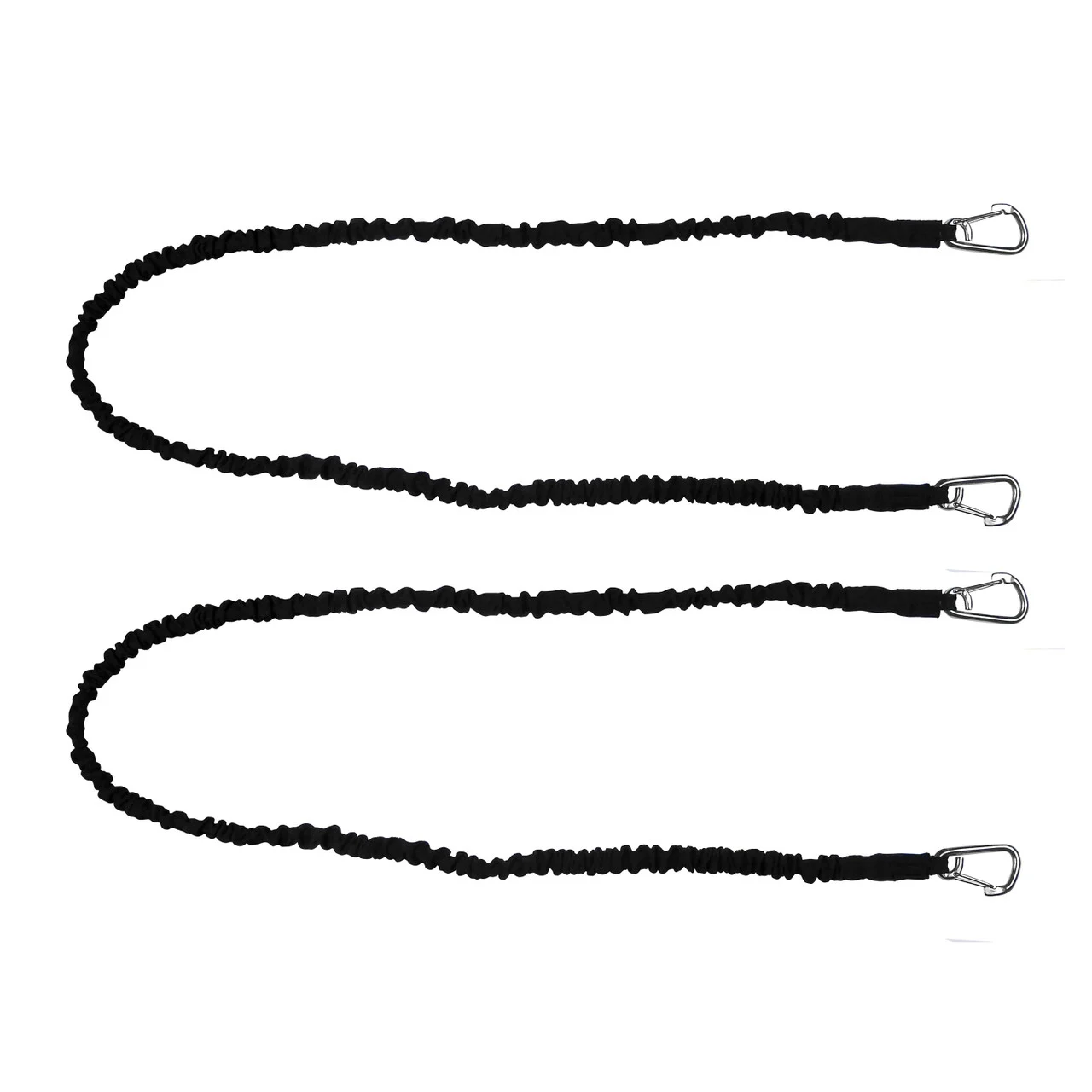 Extreme Max 3006.2894 BoatTector High-Strength Line Snubber & Storage Bungee, Value 2-Pack - 60" with Medium Hooks, Black - 3006.2894