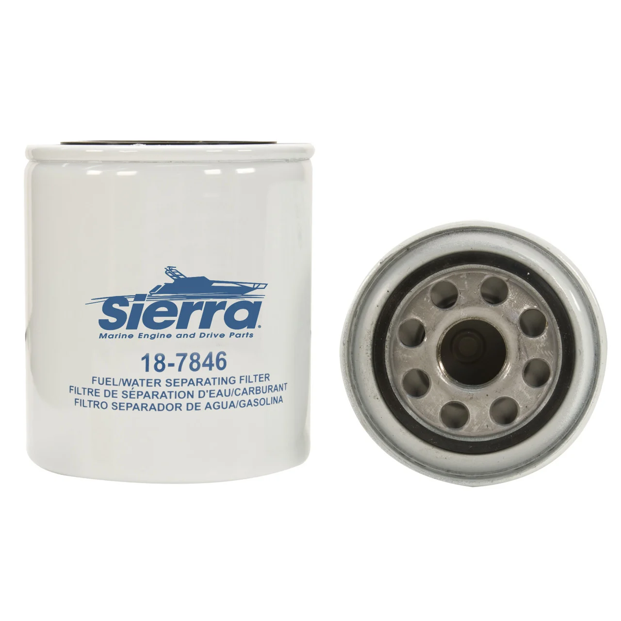 Sierra 18-7846 21 Micron Replacement Fuel Filter - OMC Thread - 18-7846