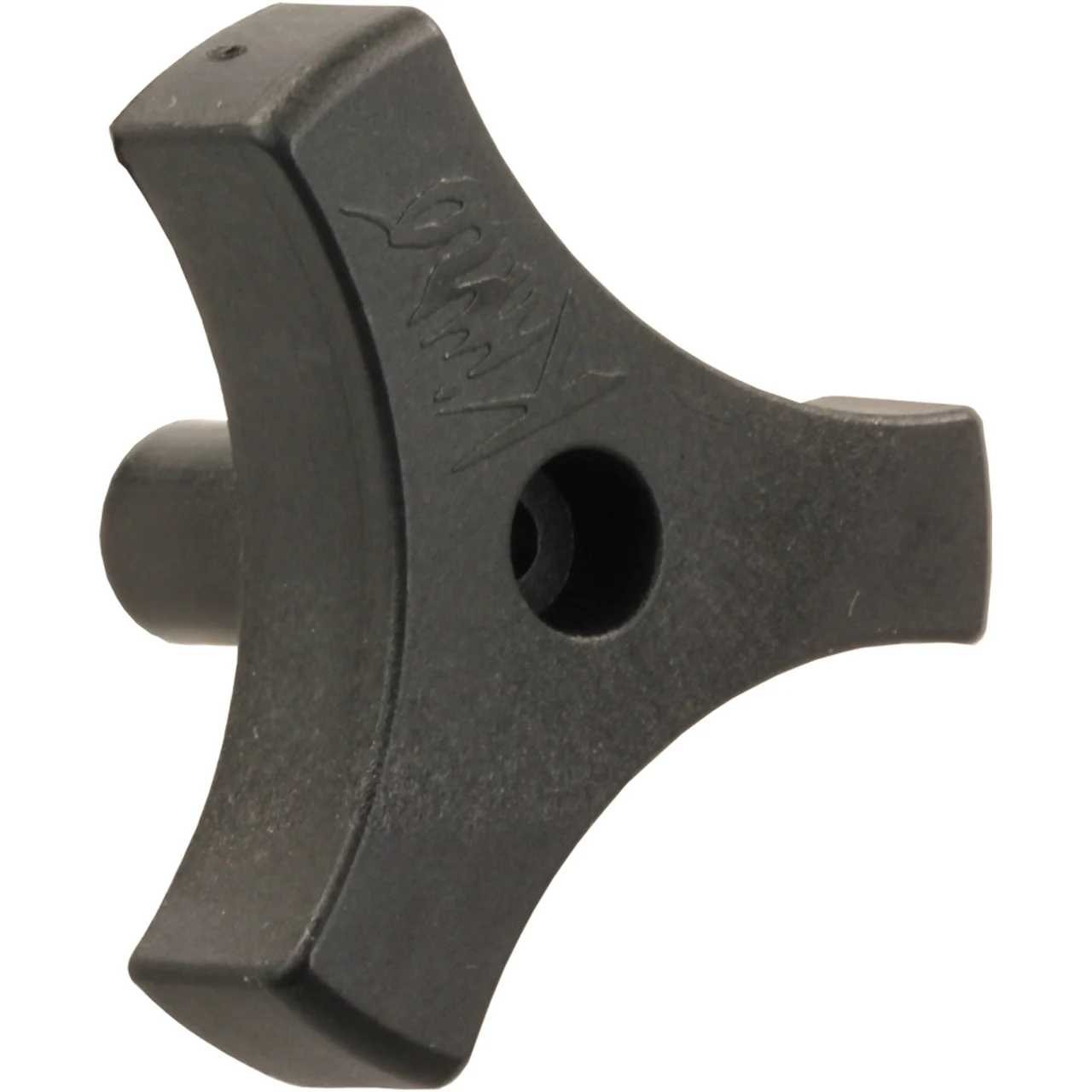 JR Products 20175 Tri-Lug Window Knob - 9/16", Black - 20175