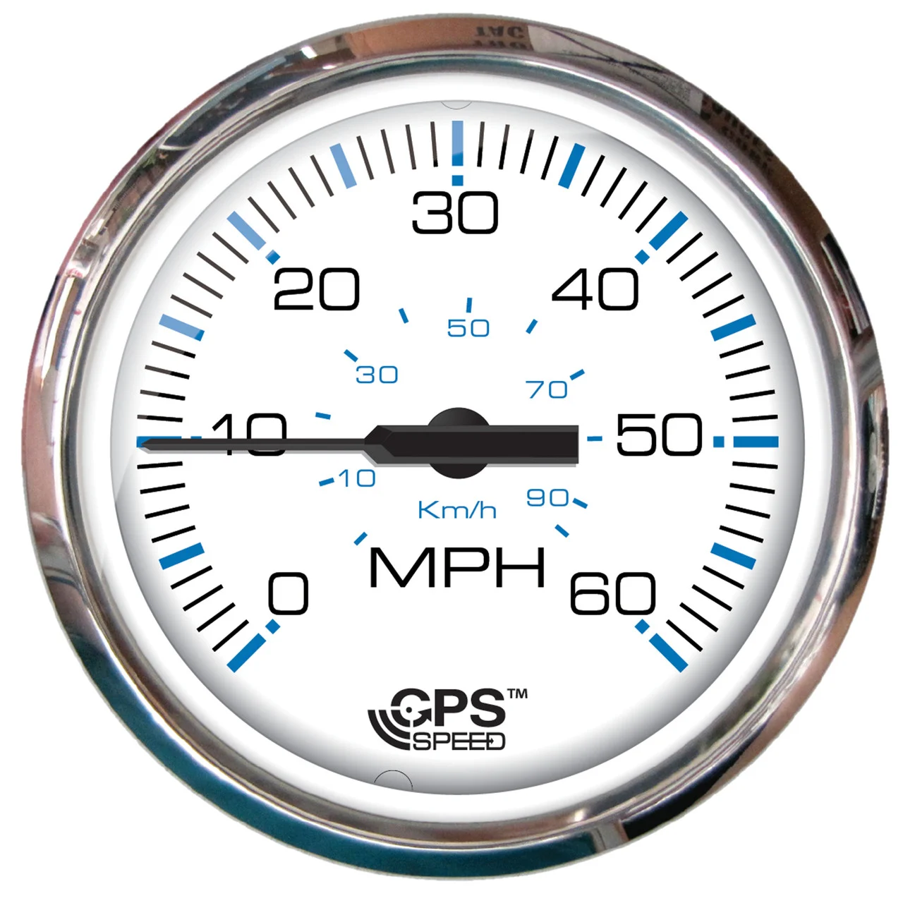 Faria 33839 GPS Speedometer - Chesapeake White, Stainless Steel - 33839