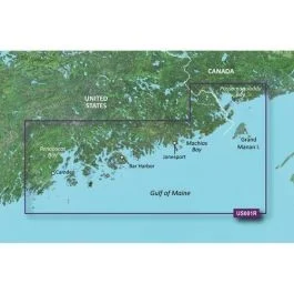 Garmin Bluechart G3 Vision Hd - Vus001r - North Maine - Microsd/Sd