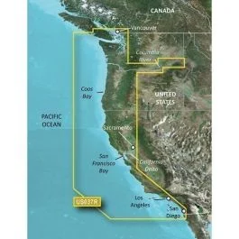Garmin Bluechart G3 Vision Hd - Vus037r - Vancouver - San Diego - Microsd/Sd