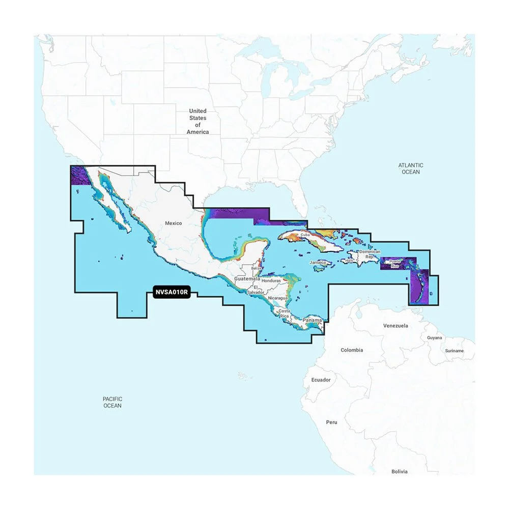 Garmin Navionics Vision+™ NVSA010R Central America & Caribbean – Marine Boat Replacement Part