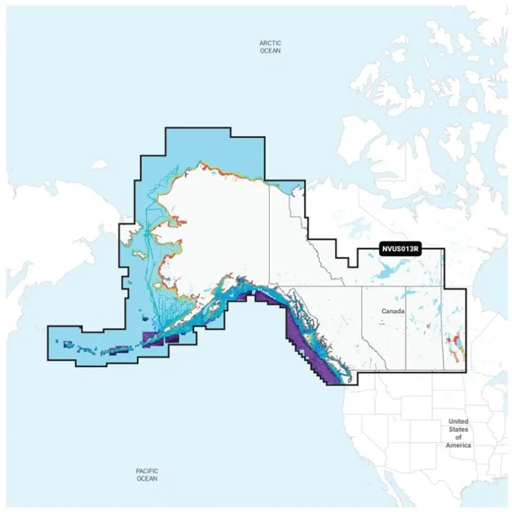 Garmin Navionics Vision+™ NVUS013R Canada, West & Alaska – Marine Boat Replacement Part