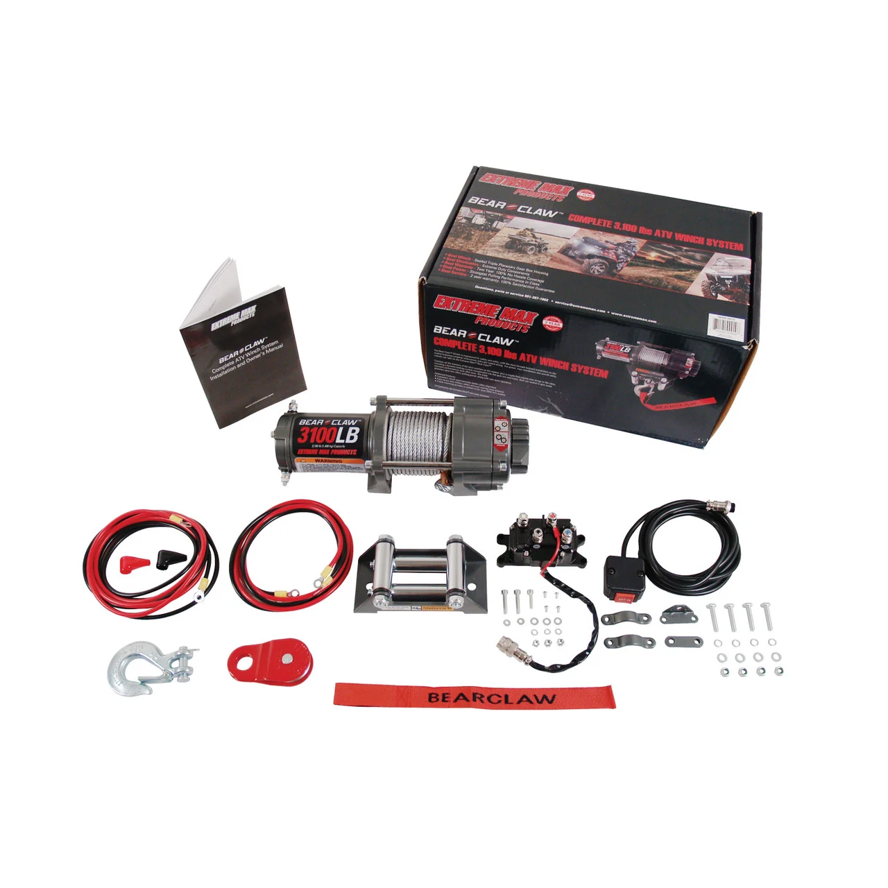 Extreme Max 5600.3072 Bear Claw ATV Winch - 3100 lbs. - 5600.3072