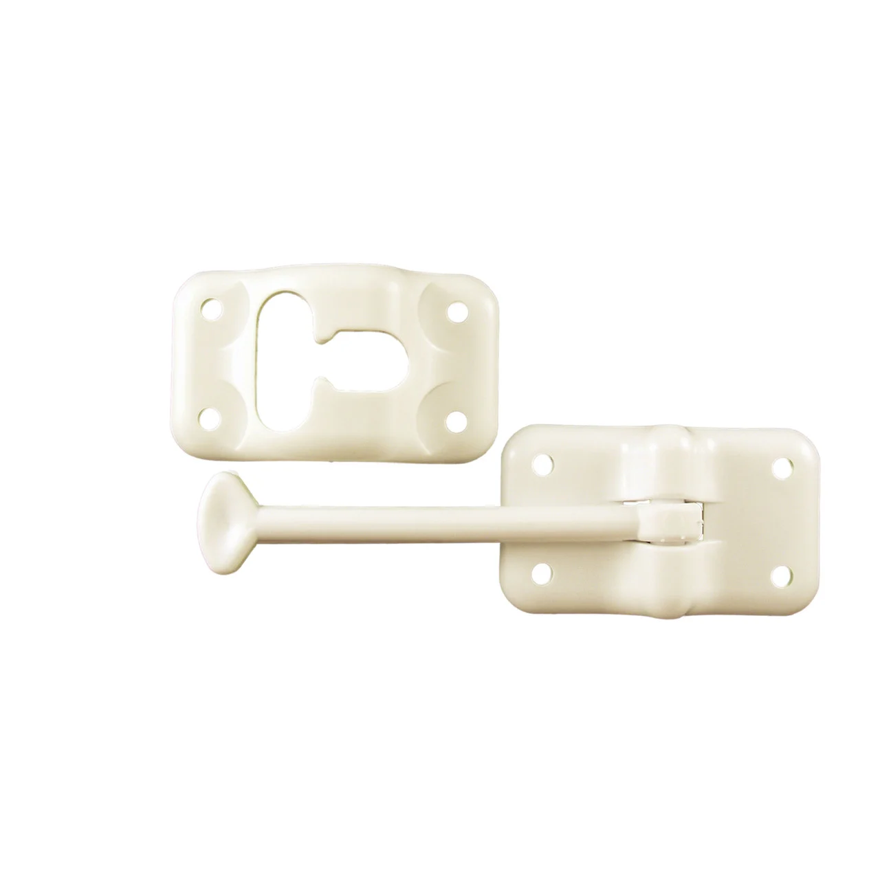 JR Products 10454 Plastic T-Style Door Holder - Colonial White, 6" - 10454