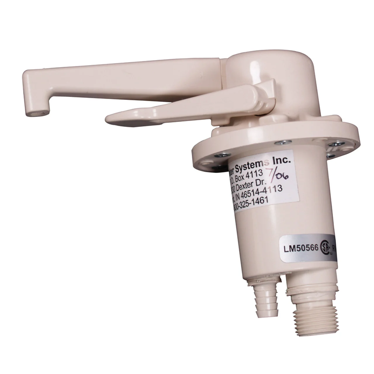 Zebra RV R3700CW Dual Flow Water Pump and Faucet - Colonial White - R3700CW