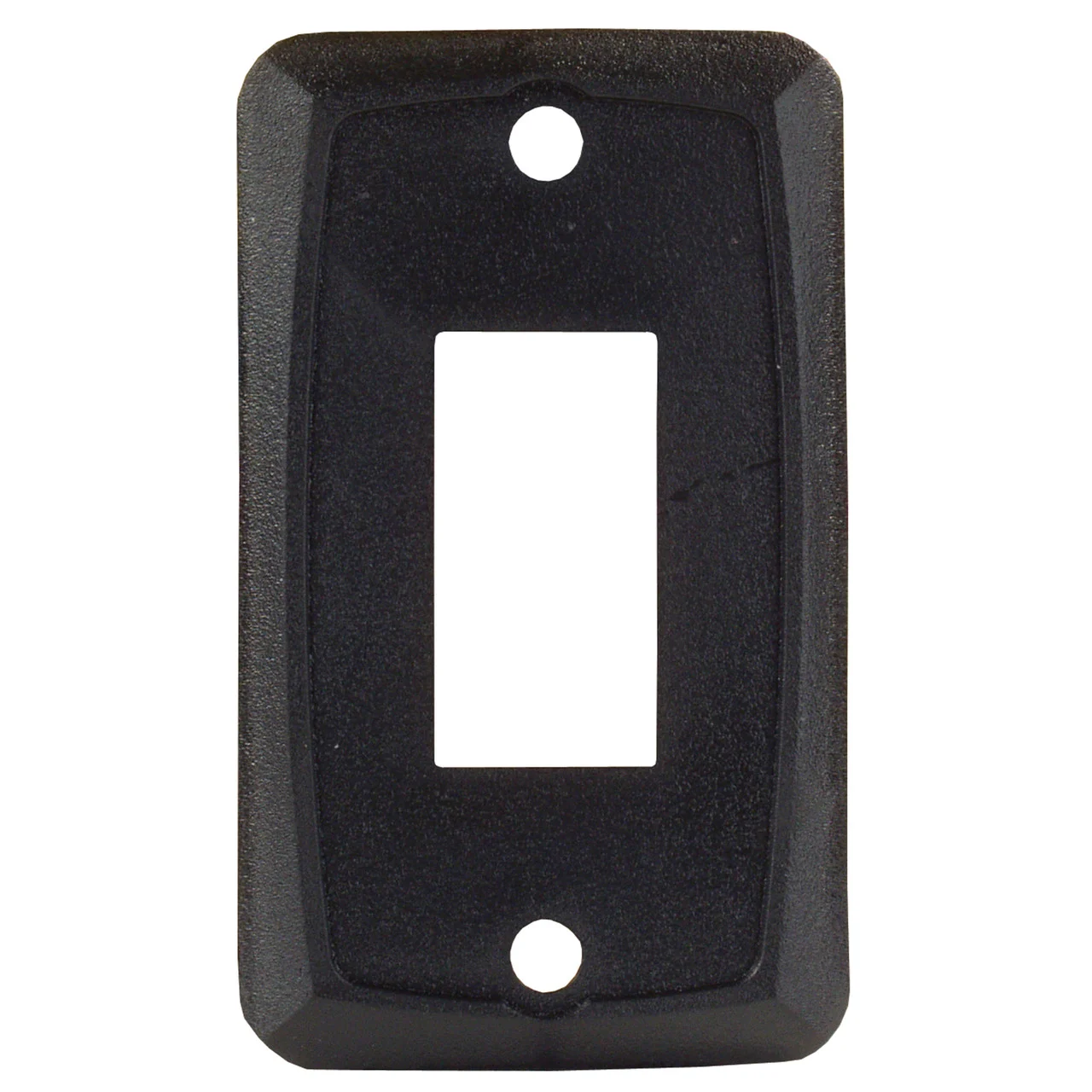 JR Products 12855 Single Switch Face Plate - Black - 12855