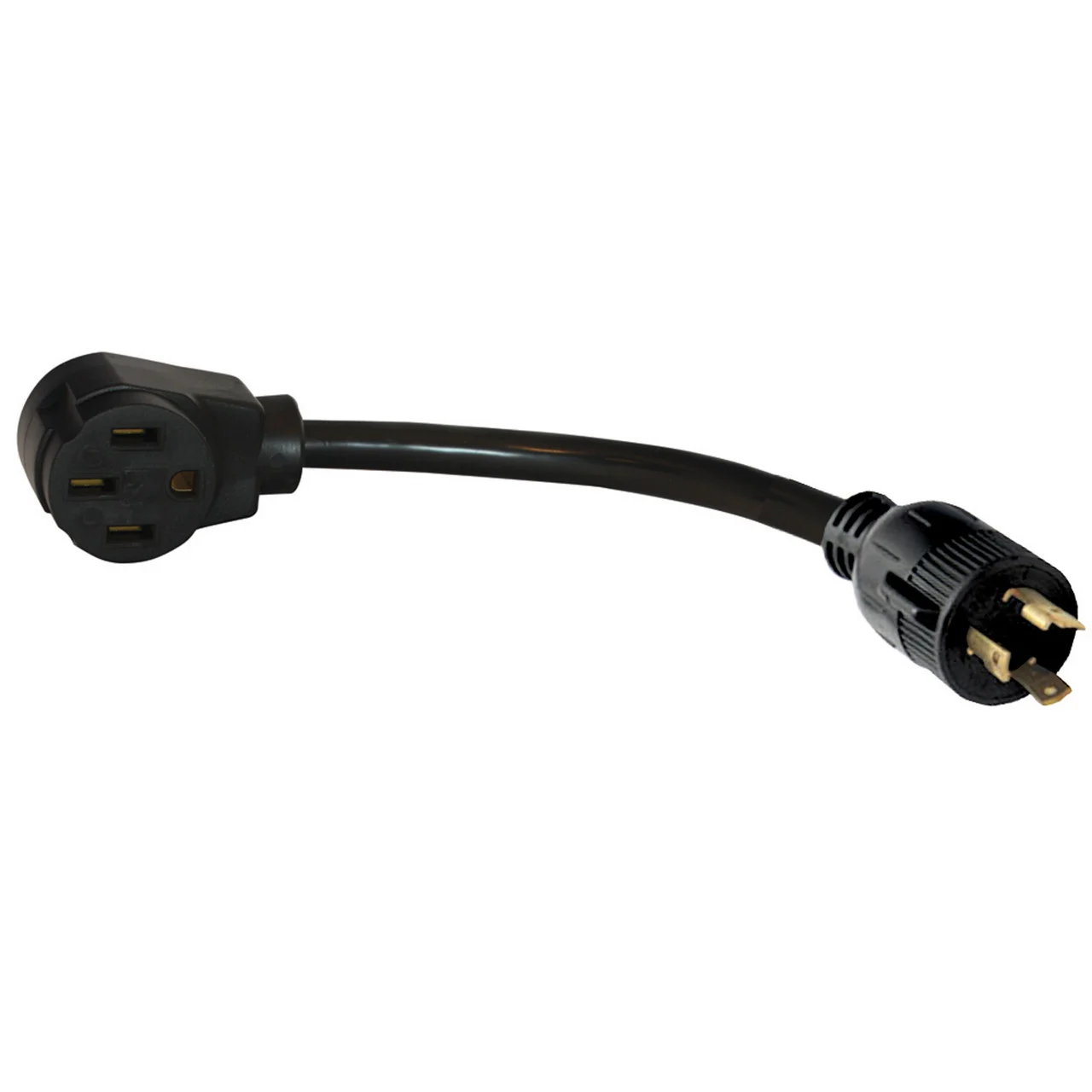 Valterra A10-G30350VP Mighty Cord 12" Generator Adapter Cord - 3-Prong, 30AM to 50AF - A10-G30350VP